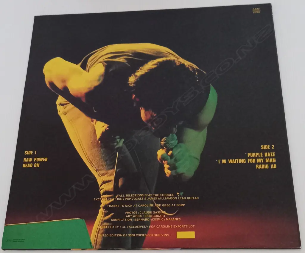 Iggy -The Stooges, Raw Power, (12" single), (Green Vinyl) Image 1++
